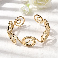 Bracelets manchettes en acier inoxydable 304 pour femmes&nbsp;LS-BJEW-Z150-01G-01