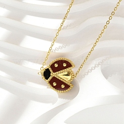 Braccialetti con ciondolo a catena in acciaio inossidabile 304 per donna&nbsp;BJEW-U024-02G-01