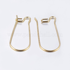 Boucles d'oreilles créoles en acier inoxydable 304&nbsp;STAS-L198-15A-G