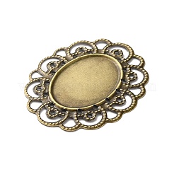 Impostazioni del connettore cabochon in ferro stile tibetano&nbsp;FIND-B020-22AB