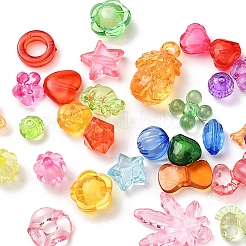 476 Stück 24 transparente Acrylperlen im Stil&nbsp;TACR-YW0001-28