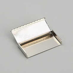 Emembouts de sertissage de ruban en alliage de zinc&nbsp;FIND-WH0126-13F-P