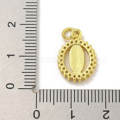 Tema vergine maria cremagliera placcatura ottone micro pavé zirconi cubici pendenti&nbsp;KK-C074-28G-01