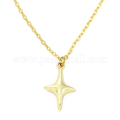 2 collier pendentif en alliage étoile 2 couleurs&nbsp;NJEW-JN05214