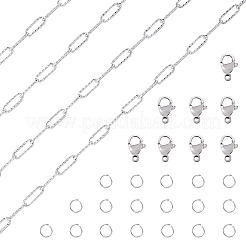 Kits de fabrication de bracelets et colliers à maillons en acier inoxydable 304&nbsp;DIY-TA0012-41B