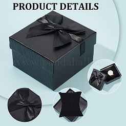 Scatole porta orologi per gioielli in cartone bowknot&nbsp;CON-WH0099-11