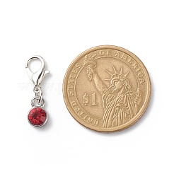 Alliage strass décorations pendentif pierre de naissance&nbsp;HJEW-JM00743