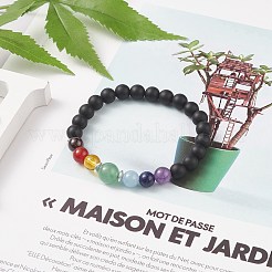 Edelstein runde Perle Stretch-Armbänder&nbsp;X-BJEW-JB02368