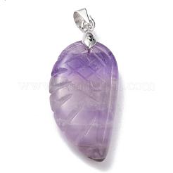 Natürlichen Amethyst Edelsteinanhänger&nbsp;G-E339-02E