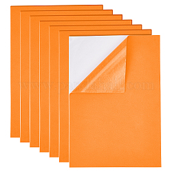 Esponja eva juegos de papel de espuma de hoja, con adhesivo en la espalda, antideslizante, Rectángulo, naranja, 30x21x0.1 cm