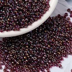 Miyuki runde Rocailles Perlen, japanische Saatperlen, Phantasie gefüttert, (rr3737) ausgefallener ausgekleideter Rost, 15/0, 1.5 mm, Bohrung: 0.7 mm, ca. 5555 Stk. / 10 g
