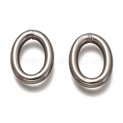 201 anillo de salto de acero inoxidable, anillos del salto abiertos, oval, color acero inoxidable, 18x13x3mm, diámetro interior: 12x7 mm