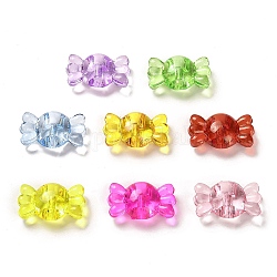 Transparente Acryl Perlen, Süßigkeiten, Mischfarbe, 17x29.5x11 mm, Bohrung: 2.8 mm, etwa: 193 Stk. / 500 g