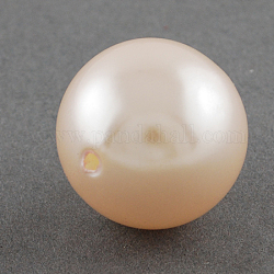 Acrylic Pearl  Round Beads For DIY Jewelry and Bracelets, Pink, 10mm, Hole: 2mm