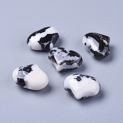 Natürlicher Zebra-Jaspis-Herz-Liebesstein, Taschenpalmenstein zum Reiki-Ausgleich, 20x25x11~13 mm