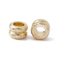 Perline in lega europeo, perline con foro grande, colonna, oro chiaro, 9x6mm, Foro: 5 mm