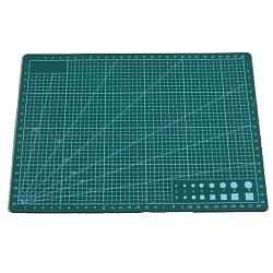 Tappetino da taglio in plastica a3, tagliere, per l'arte artigianale, rettangolo, verde acqua, 29.7x42cm
