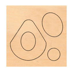 Troqueles para cortar madera, Con acero, para diy álbumes de recortes / álbum de fotos, decorativo diy tarjeta de papel diy, patrón geométrico, 10x10x2.4 cm