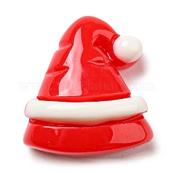 Cabochon natalizi in resina opaca, cabochon di cartoni animati, cappello, 15x13x7mm