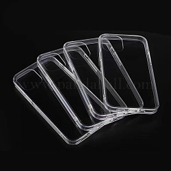 Transparent DIY Blank Silicone Smartphone Case, Fit for iPhone14MAX, For DIY Epoxy Resin Pouring Phone Case, Clear, 16.08x7.81x0.78cm