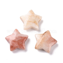 Naturale perline di diaspro brecciati, Senza Buco, stella, 28.5x30x10mm