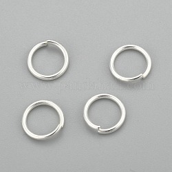 304 кольца прыжок из нержавеющей стали, открытые кольца прыжок, серебряные, 10x1 мм, внутренний диаметр: 8 мм