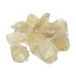 Perles de quartz de citron naturel brut brut, pour culbuter, décoration, polir, enroulement de fil, guérison par les cristaux wicca et reiki, sans trou, pépites, 13~48x9~34x4.5~26mm