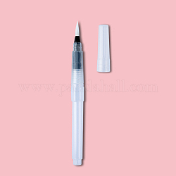 Water Coloring Brush Pens, Painting Brushes, for Water Soluble Colored Pencil, White, 12x1.3cm, Large Brush Tips: 20x5mm