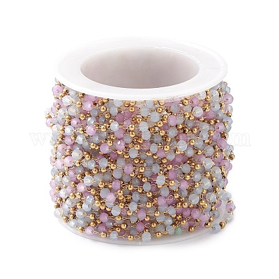 Chaînes de perles en verre manuels&nbsp;CHS-P016-45G-05-1