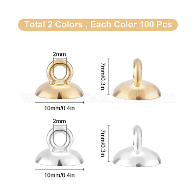 Wholesale SUNNYCLUE 200Pcs 2 Colors Plastic Earring Hooks 