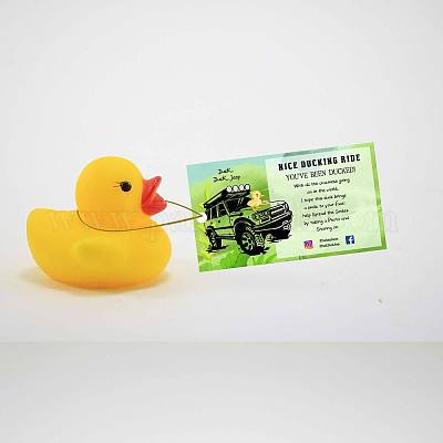 Wholesale CREATCABIN 50Pcs You've Been Ducked Cards Duck Tags Card Ducking  Game DIY Jeep Duck Card with Hole and Twine for Rubber Ducks Jeeps Car  Decor 3.5 x 2 Inch-Nice Ducking Ride（Grassland 