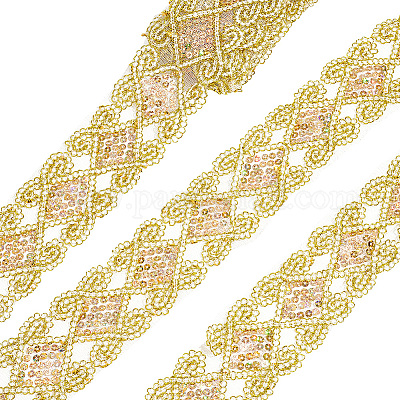 Nastro in poliestere con motivo a rombi&nbsp;OCOR-WH0079-17A-1