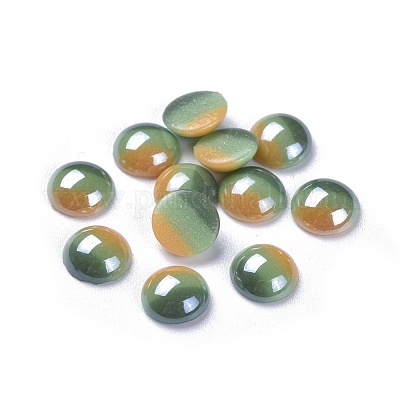 Cabujones de vidrio opaco&nbsp;X-GGLA-S038-12O-8mm-1
