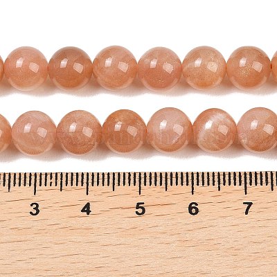 Natürliche sunstone Perlen Stränge&nbsp;G-G342-A03-9mm-1