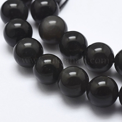 Natürliche Eis Obsidian Perlen Stränge&nbsp;G-A171-16-8mm-1
