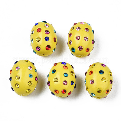 Polymer Ton Strass Perlen&nbsp;RB-T017-32I-1