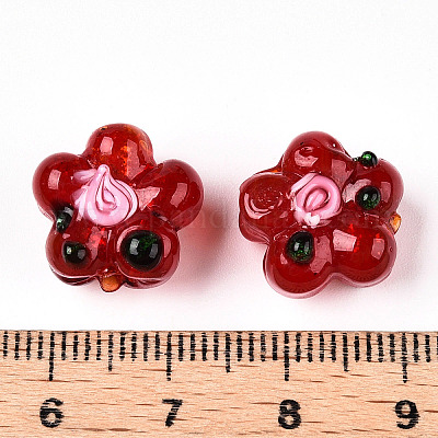 Chapelets de perles vernissées manuelles&nbsp;LAMP-D015-08L-1