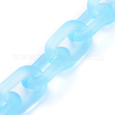 Handgefertigte transparente Acrylkabelketten&nbsp;AJEW-JB00575-04-1