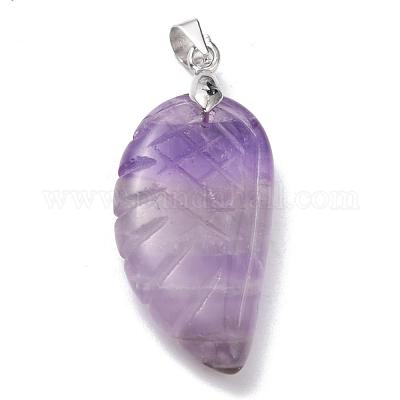 Natürlichen Amethyst Edelsteinanhänger&nbsp;G-E339-02E-1