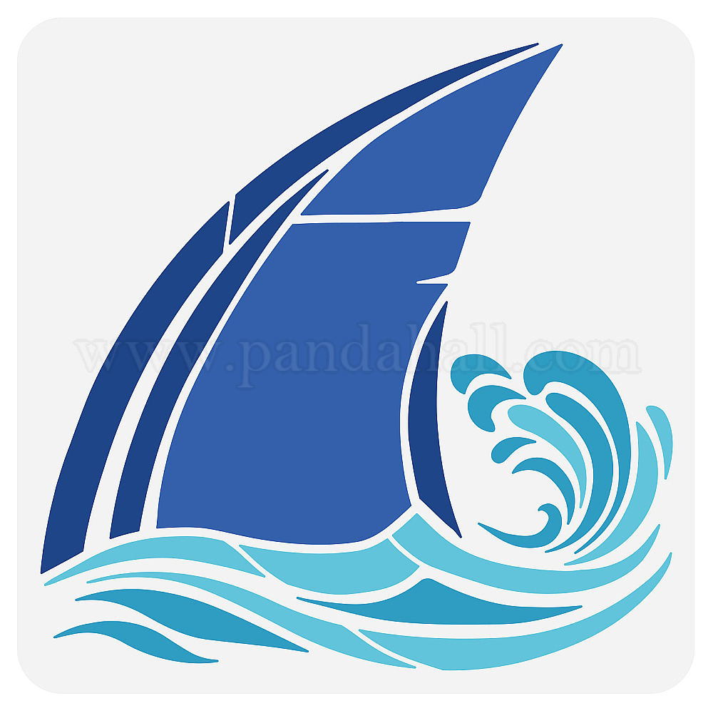 Wholesale BENECREAT Shark Fin Stencil Pandahall wholesale-benecreat-shark-fin-stencil-pandahall