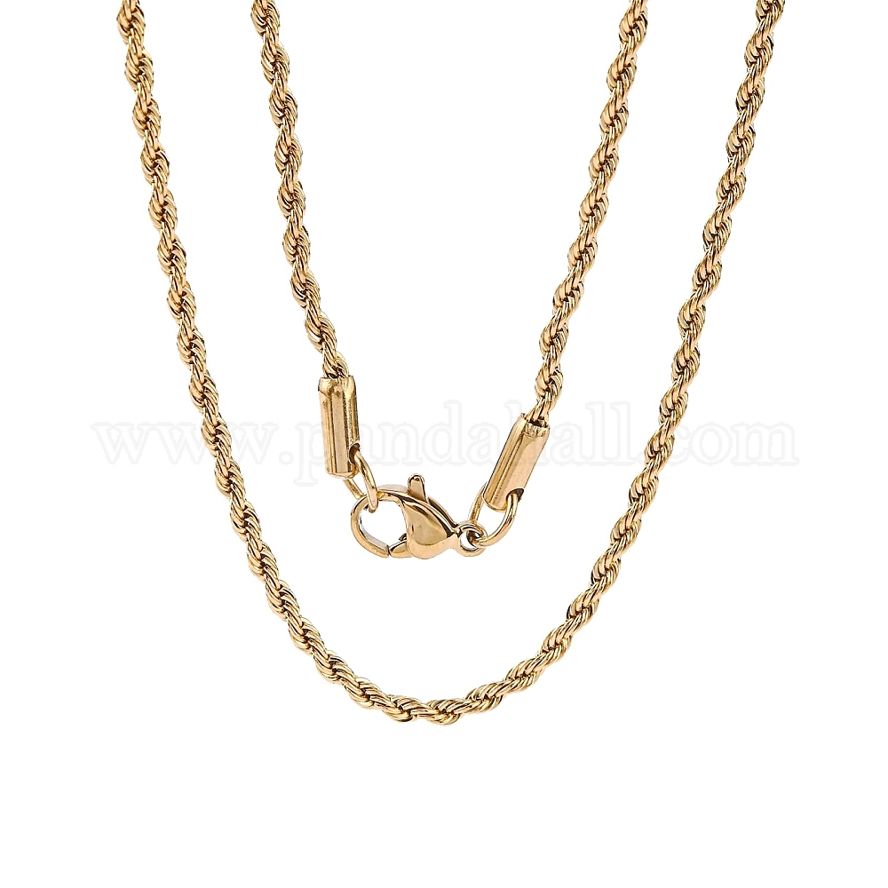 Chaîne Collier En Acier Inoxydable 70 Cm – Argenté – Neuf Sans Emballage