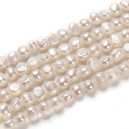 Fili di perle di perle d'acqua dolce coltivate naturali PEAR-L033-44-1