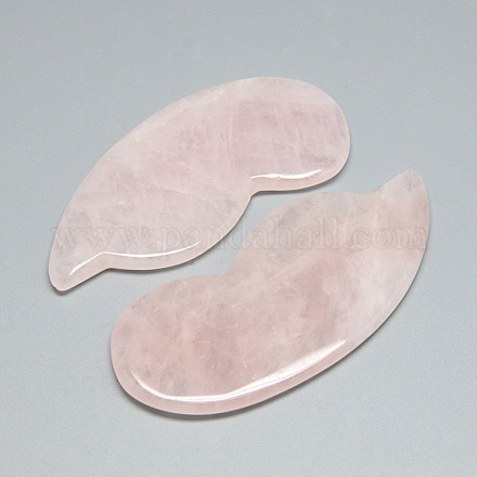 Tablas de gua sha de cuarzo rosa natural G-S265-15-1