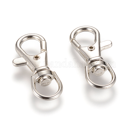 Alloy Swivel Lobster Claw Clasps PALLOY-T010-01P-1