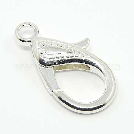 Tibetan Style Alloy Lobster Claw Clasps PALLOY-O027-S01-1