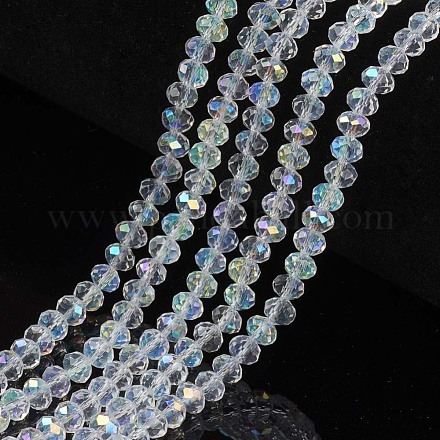 Chapelets de perles en verre électroplaqué EGLA-A034-T10mm-L19-1