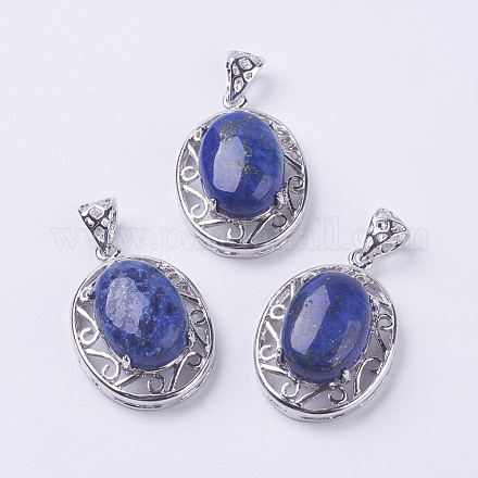 Pendentifs en lapis lazuli naturel G-F407-03P-1