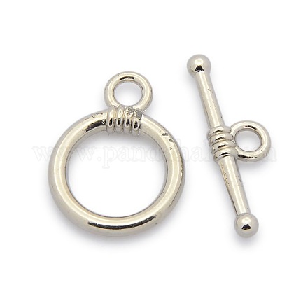 CCB Plastic Ring Toggle Clasps CCB-J027-77P-1
