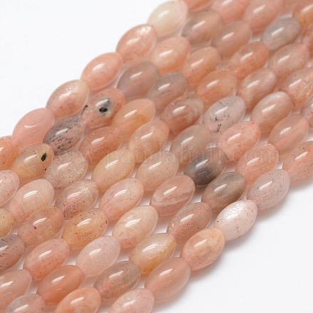 Natürliche sunstone Perlen Stränge G-P322-04-1