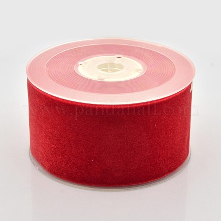 Ruban de velours en polyester pour emballage de cadeaux et décoration de festival SRIB-M001-50mm-235-1